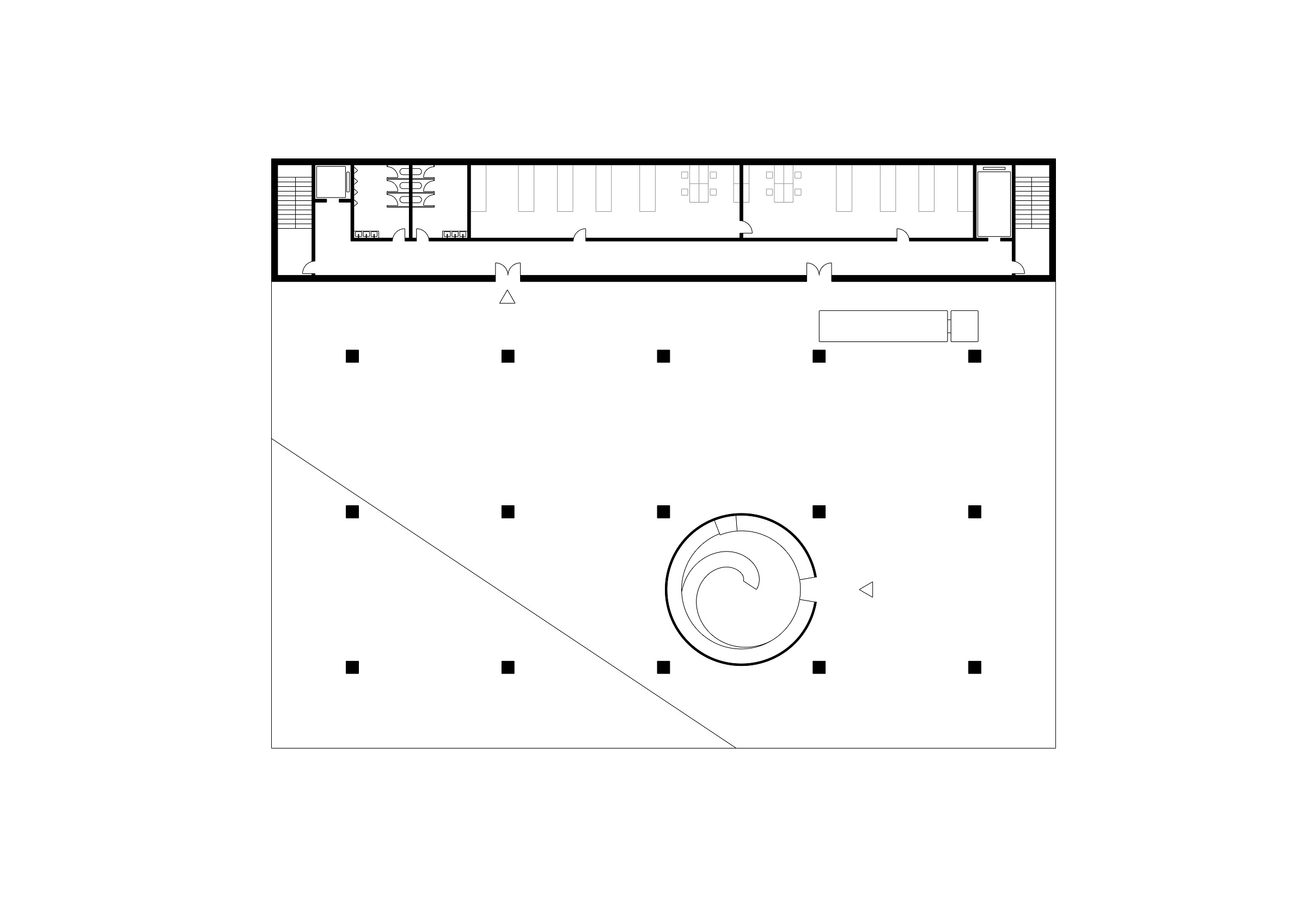 Landesarchive — upper floor plan