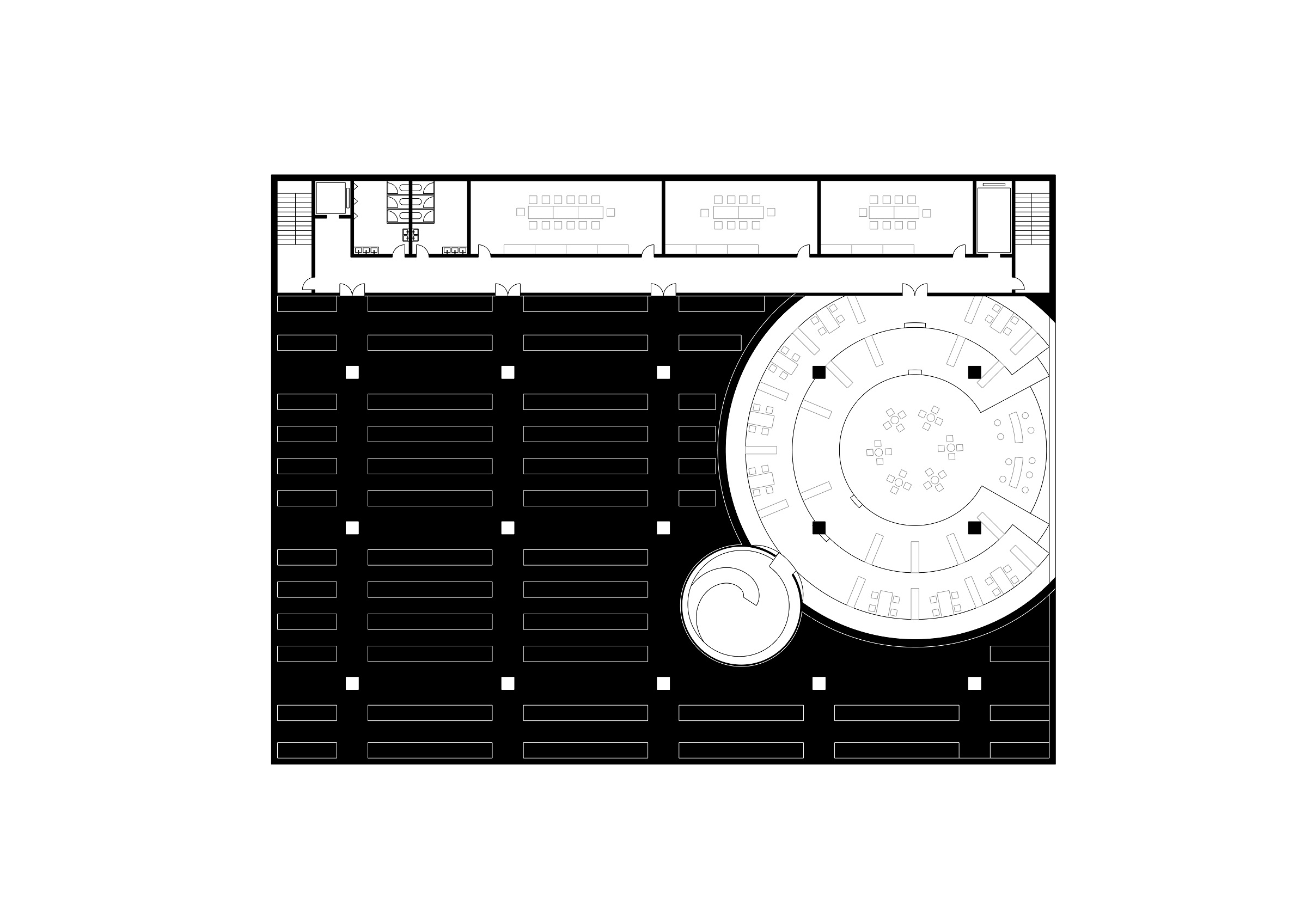 Landesarchive — third upper floor plan