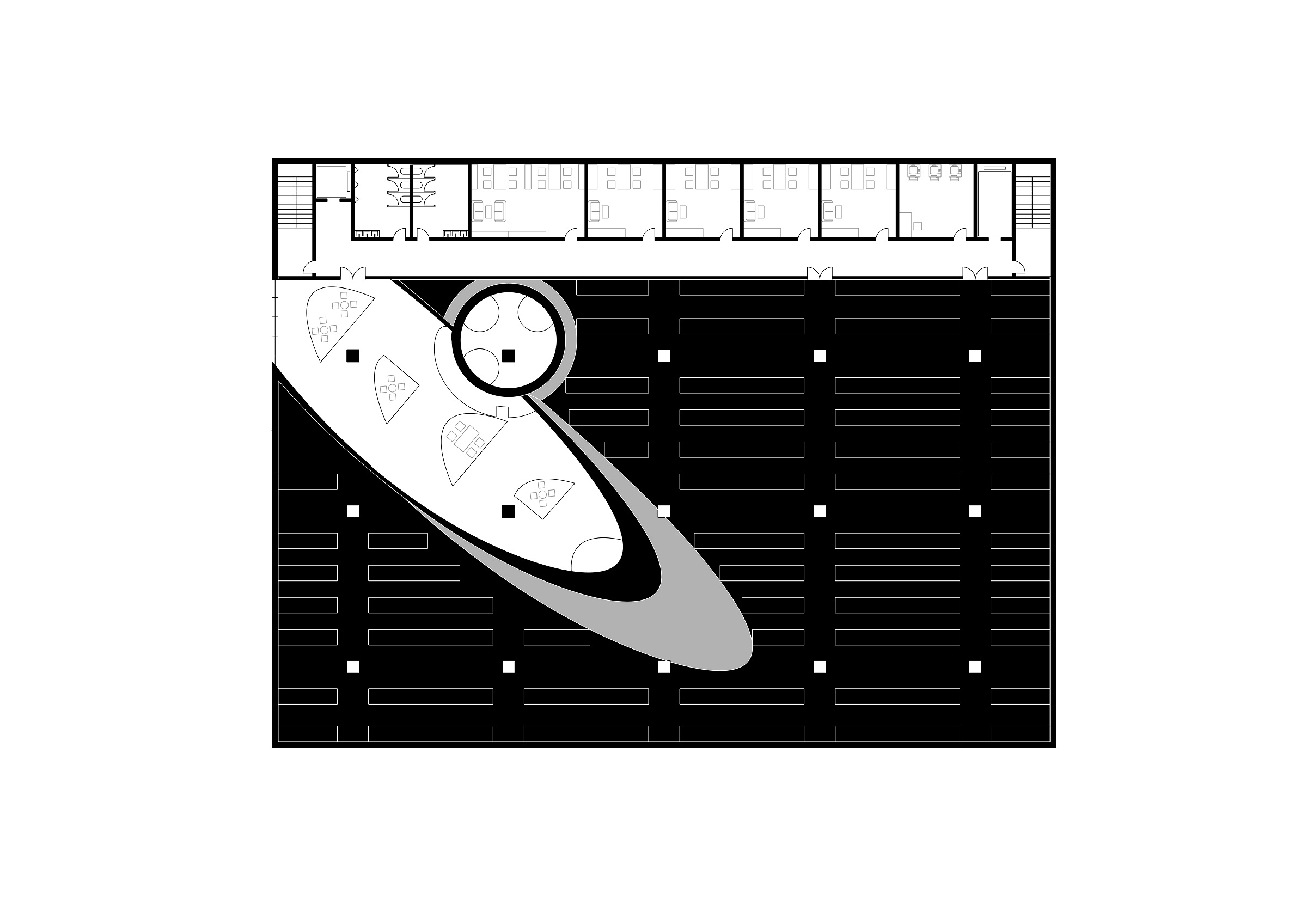 Landesarchive — sixth upper floor plan