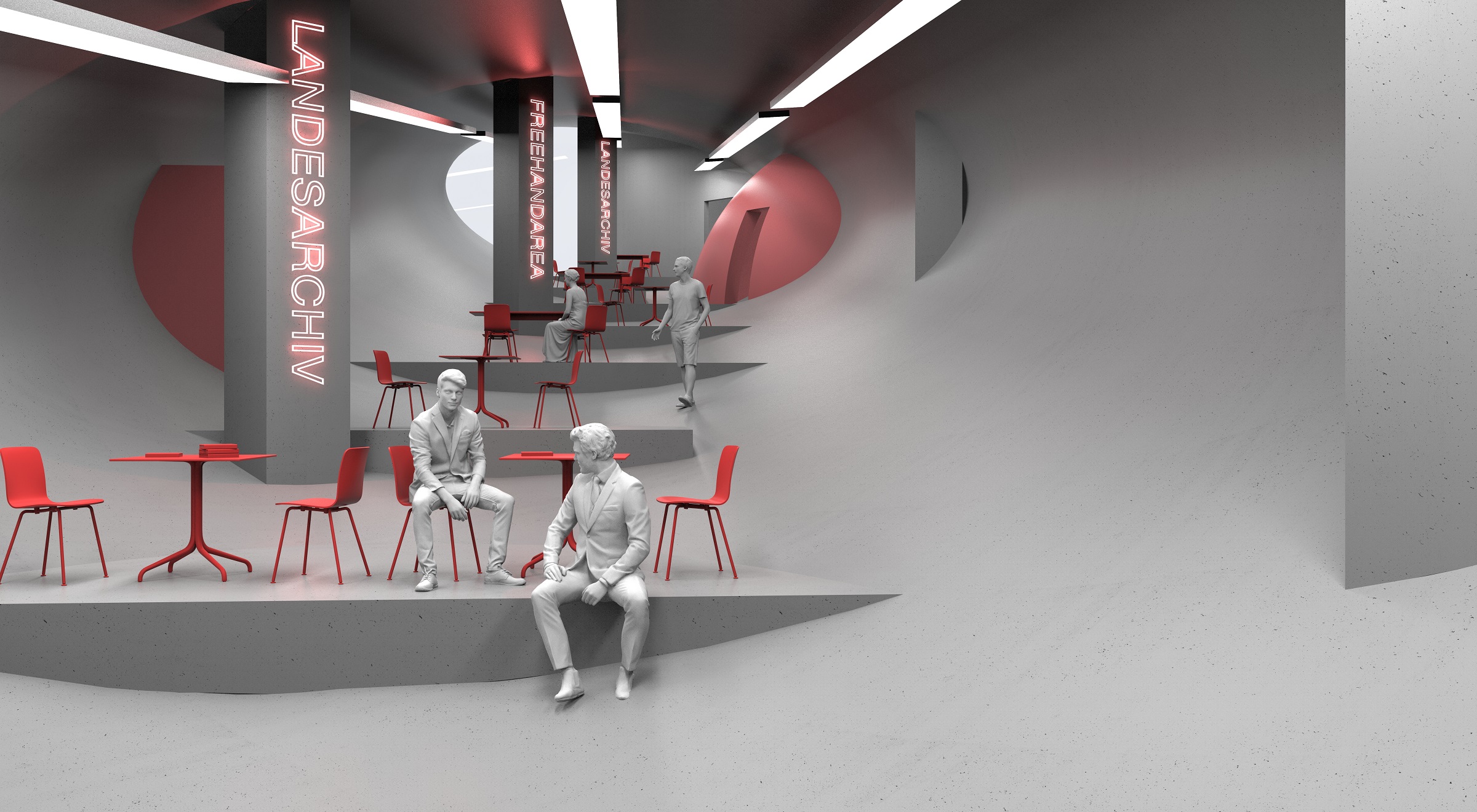 Landesarchive — interior rendering 2